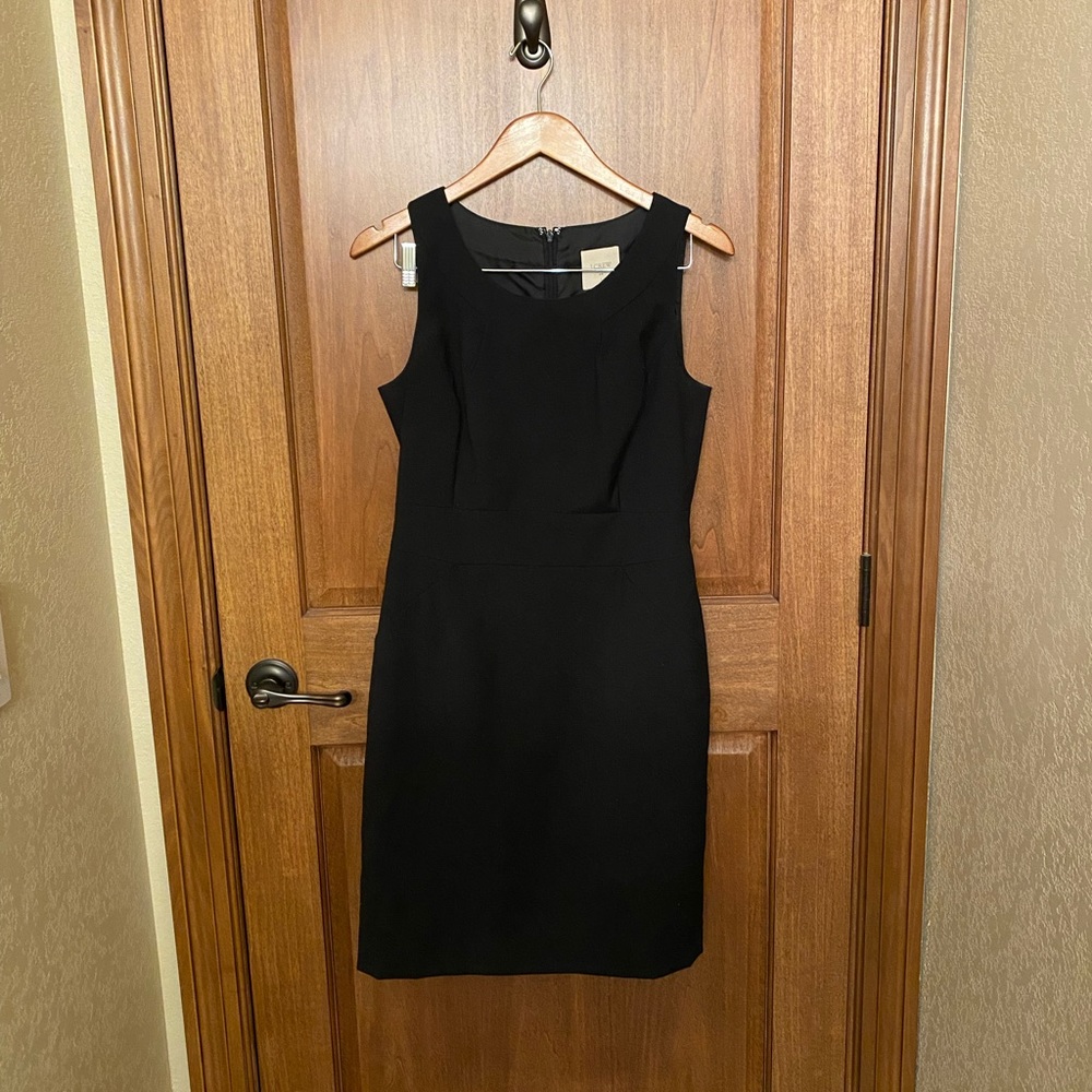 Black J Crew Suiting Size 6 Dress